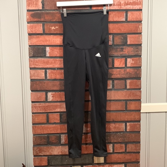 Adidas Maternity High-Waisted Ankle Leggings - Picture 2 of 8